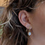 Vintage Pearl Drop Gold Earrings