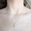 Pink Single Sapphire Necklace