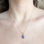 Violet Lightning Ridge Opal Pendant