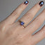Purple Sapphire Monaco Ring
