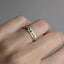 Wide Three Step Black and White Diamond Eternity Band