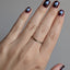 Curved Nesting Band with Black Diaminds