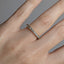 French Cut Gray Diamond Eternity Band