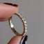 French Cut White Diamond Eternity Band