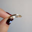 Curved Nesting Band with Black Diaminds
