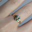 Vintage Turquoise Butterfly Ring
