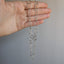 Silver Long Short Links Necklace