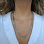 Vintage Chunky Silver Figaro chain