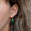 Green Teardrop Earrings
