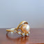 Pearl and Diamond Tendril Ring