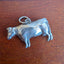Silver Cow Charm