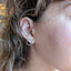 Large Open Circle Sand Stud Earrings