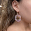 Watermelon Tourmaline Statement Earrings