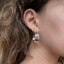 Silver Medium Sahara Ridge Hoop Earrings