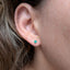 Emerald Cocktail Stud Earrings