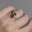 Double Diamond Rosecut Ring