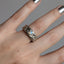 Brutalist Ring with Opal