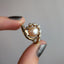 Pearl and Diamond Tendril Ring