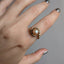 Pearl and Diamond Tendril Ring