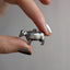Silver Cow Charm