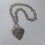 Chunky Horseshoe Heart Pendant Necklace