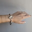 Curved Bar Bracelet with Sculpted Toggle