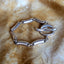 Curved Bar Bracelet with Sculpted Toggle