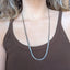 Hefty Silver Interlocking Links Necklace