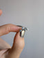 Sterling Silver Shooting Star Studs w/ Aquamarine