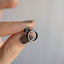 Medium Open Circle Stud Earrings