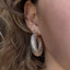 Big Twisty Silver Hoops