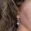 Ornamental Flower Drop Earrings