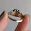 Memento Mori Ring with Woven Hair and Enamel