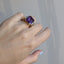 Amethyst and Diamond Cocktail Ring