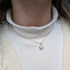 Dainty Opal Flower Pendant