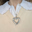 Silver Heart Perfume Bottle Pendant