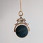 Antique Bloodstone/Carnelian Spinner Pendant