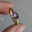 Organic Purple Sapphire Stacking Ring