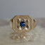 Rhodes Fancy Sapphire Signet Ring