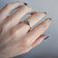 Two Toned Sapphire Kite Ring