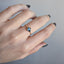 Two Toned Sapphire Kite Ring