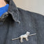 Silver Spaniel Brooch
