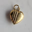 Puffy Stripe Heart Charm