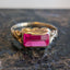 Scalloped Spinel Ring