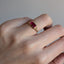 Scalloped Spinel Ring