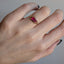 Scalloped Spinel Ring