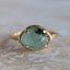 Rose Cut Emerald Prong Ring