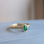 Emerald Pearl Metamorphic Ring