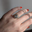 Rosecut Diamond Halo Ring