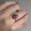 Amethyst Toi et Moi Ring